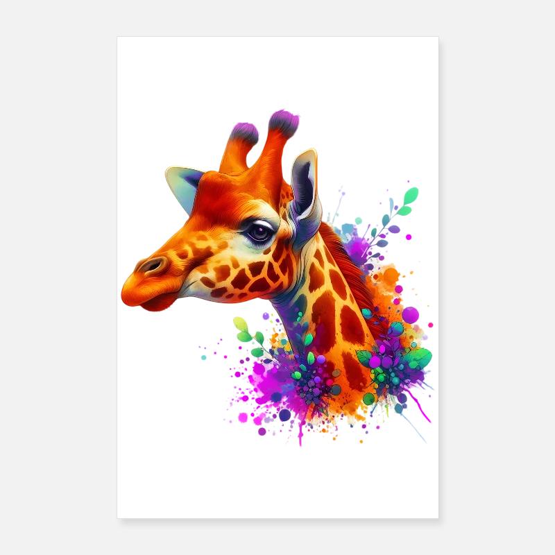 Giraffe Poster 60x90 cm