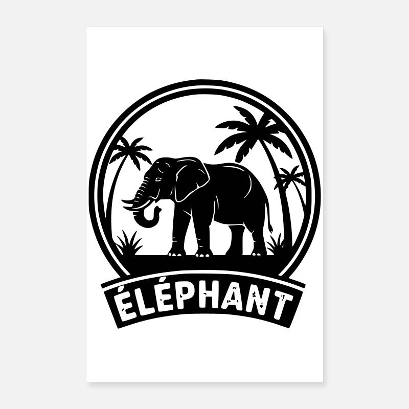 Elefant Poster 60x90 cm