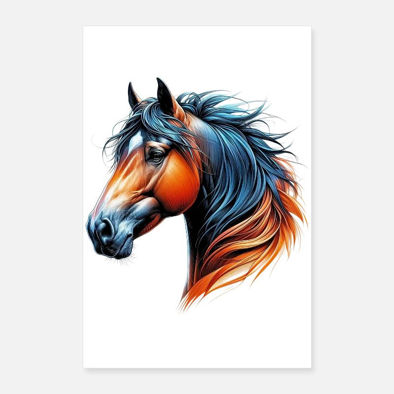 Pferd Poster 60x90 cm