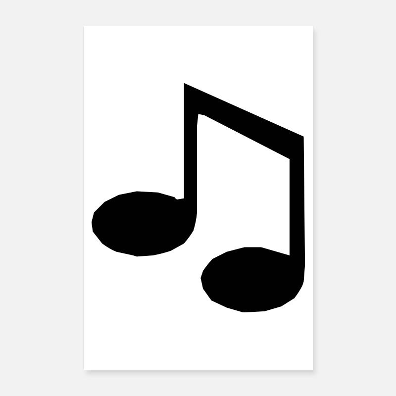 Musiknote Poster 60x90 cm