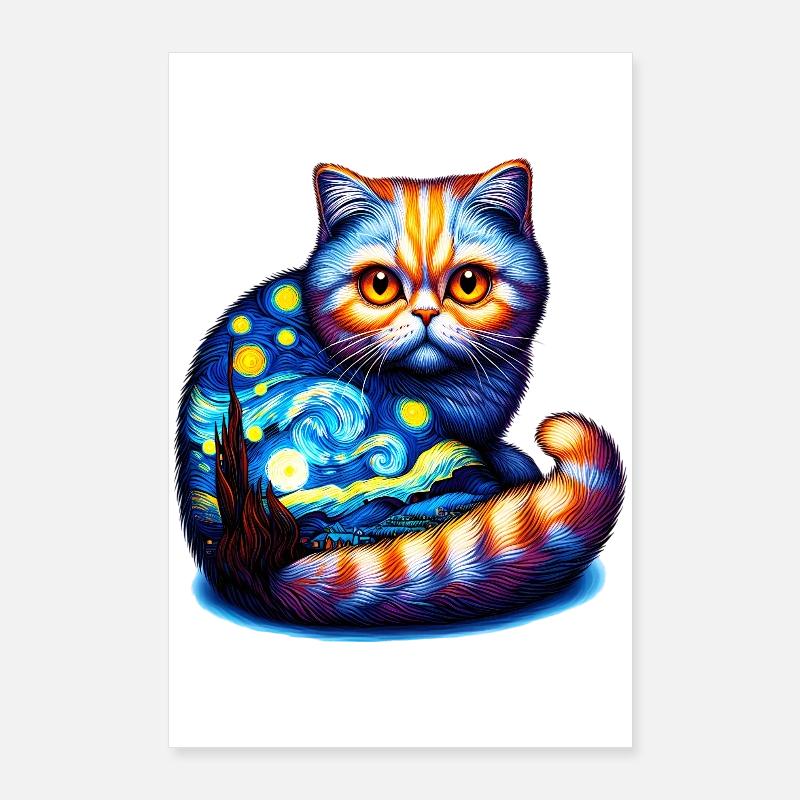 Katze Poster 60x90 cm