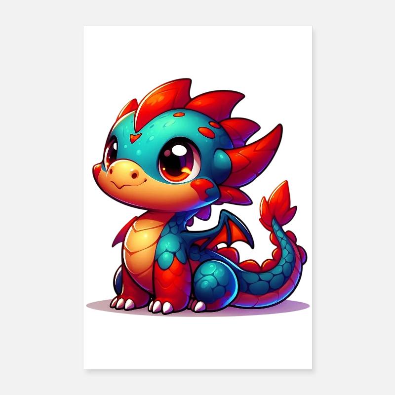 Drache Poster 60x90 cm