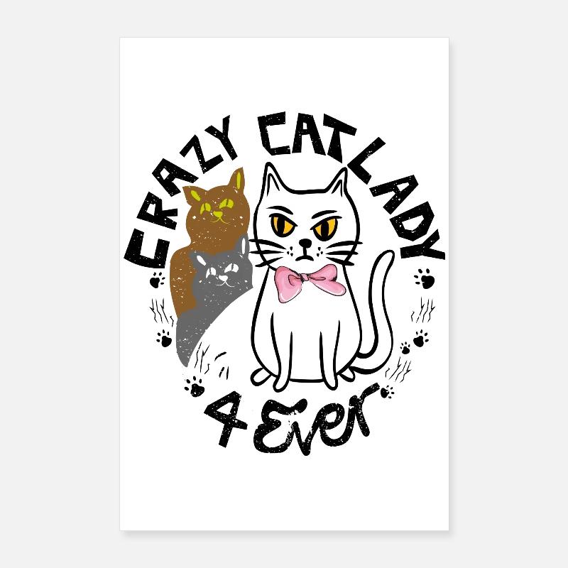 Crazy Cats Poster 60x90 cm