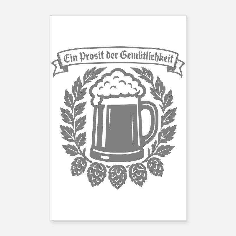 Ein Prosit der Gemütlichkeit Poster 24" x 35" (60x90 cm)
