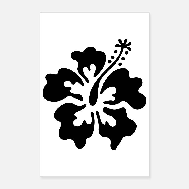 Fleurs d'Hawaï Poster 60 x 90 cm