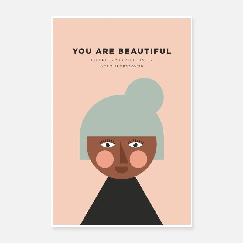 TU ES BELLE Poster 60 x 90 cm
