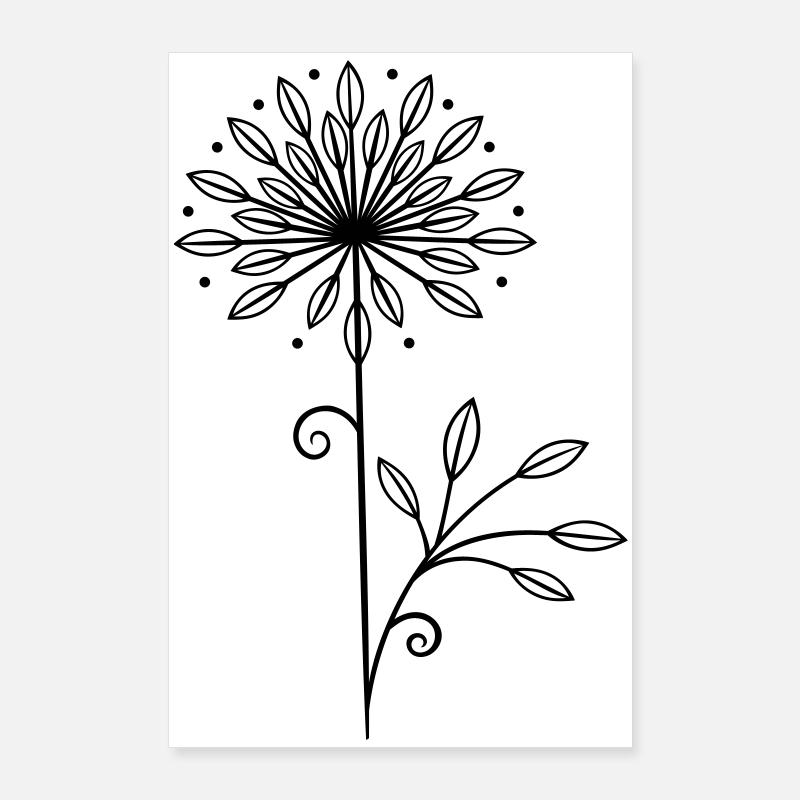 Dandelion Dandelion Spring Sticker Poster 24" x 35" (60x90 cm)