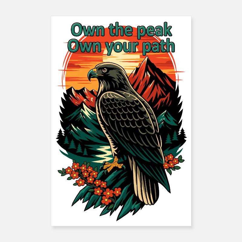 Besitze den Peak Eagle Path Poster 60x90 cm