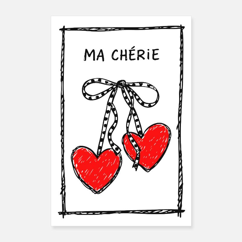 Ma Chérie Herzenkette Poster 60x90 cm