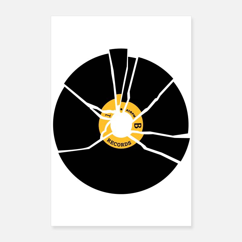 record vinyl Poster 60 x 90 cm
