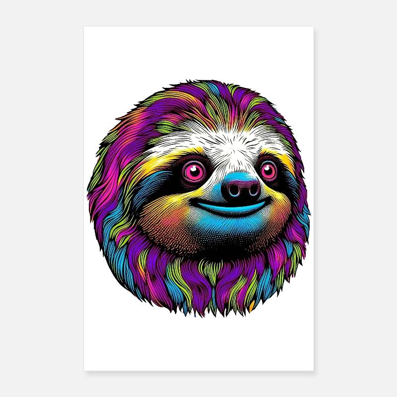 Sloth Poster 24" x 35" (60x90 cm)