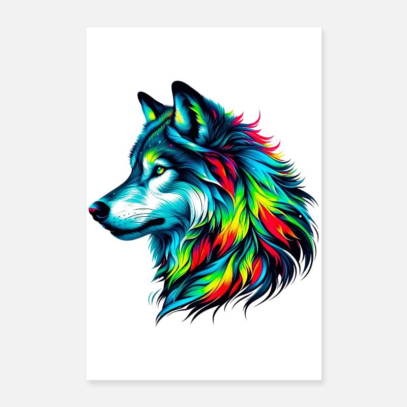 Wolf Poster 24" x 35" (60x90 cm)