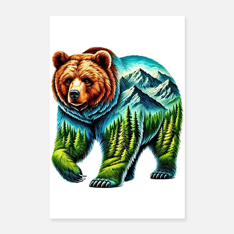 Bär Poster 60x90 cm
