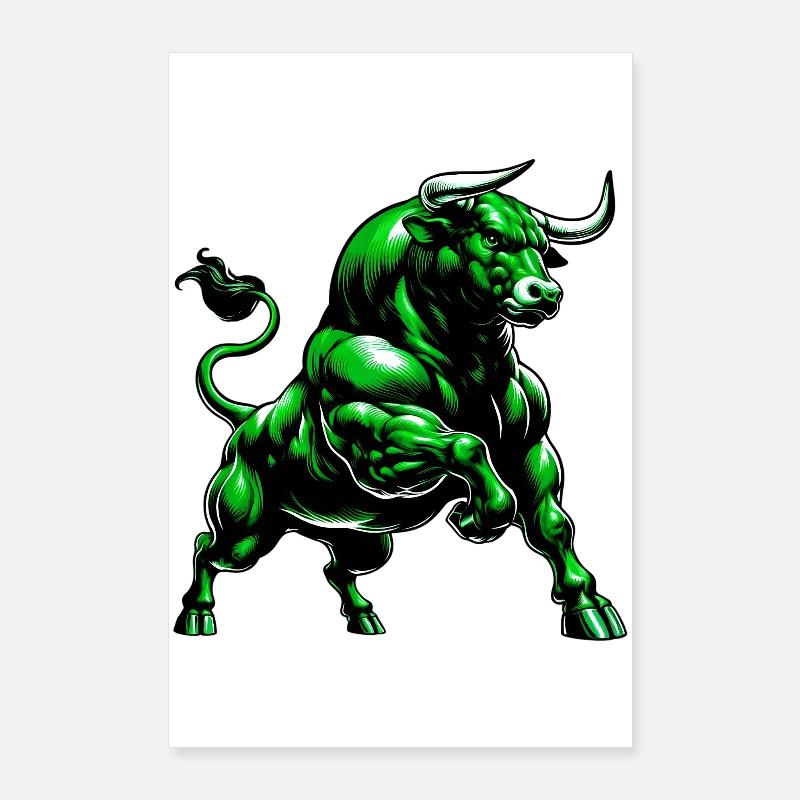 Taureau Poster 60 x 90 cm