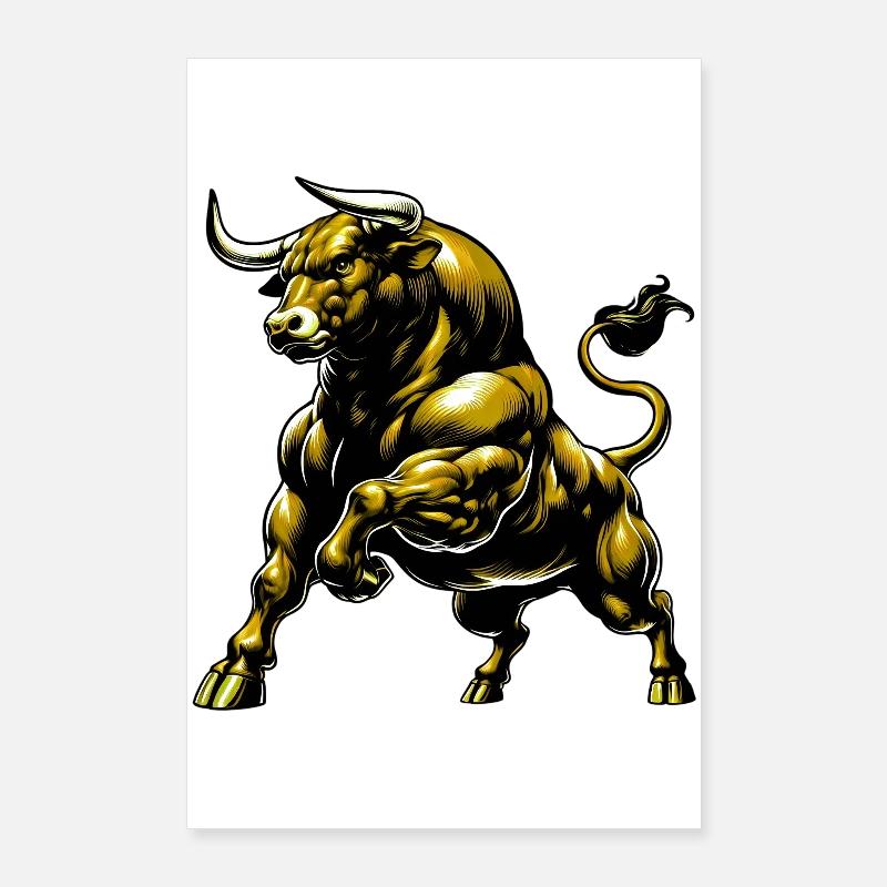 Stier Poster 60x90 cm