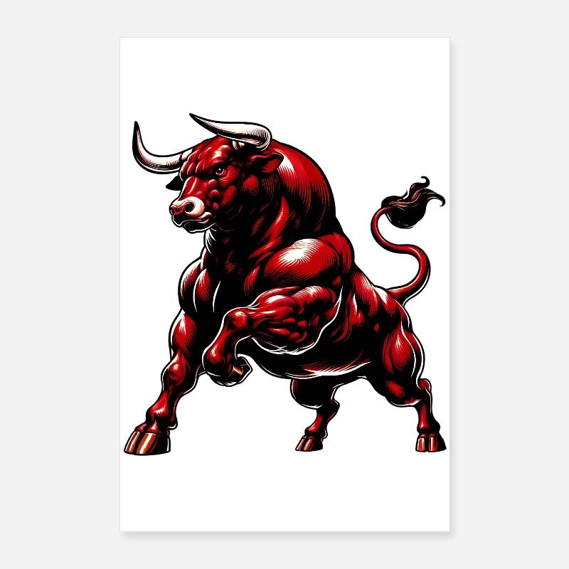 Taureau Poster 60 x 90 cm