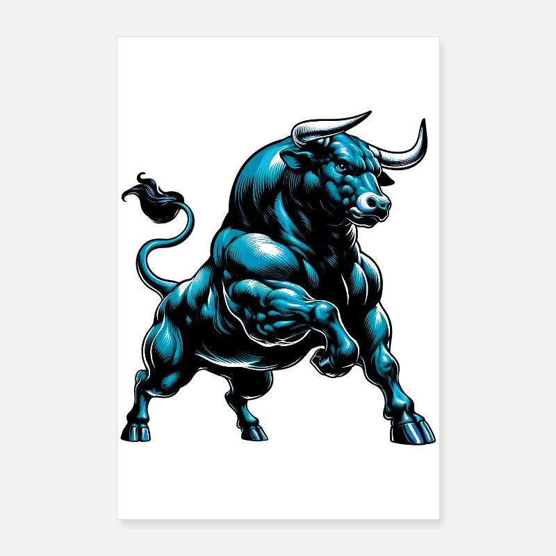 Stier Poster 60x90 cm