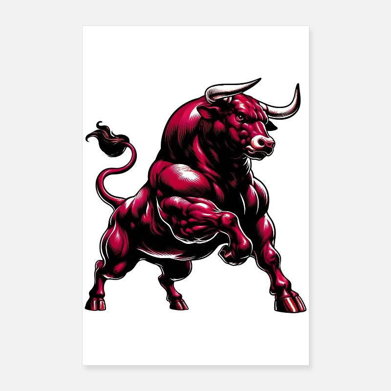 Stier Poster 60x90 cm