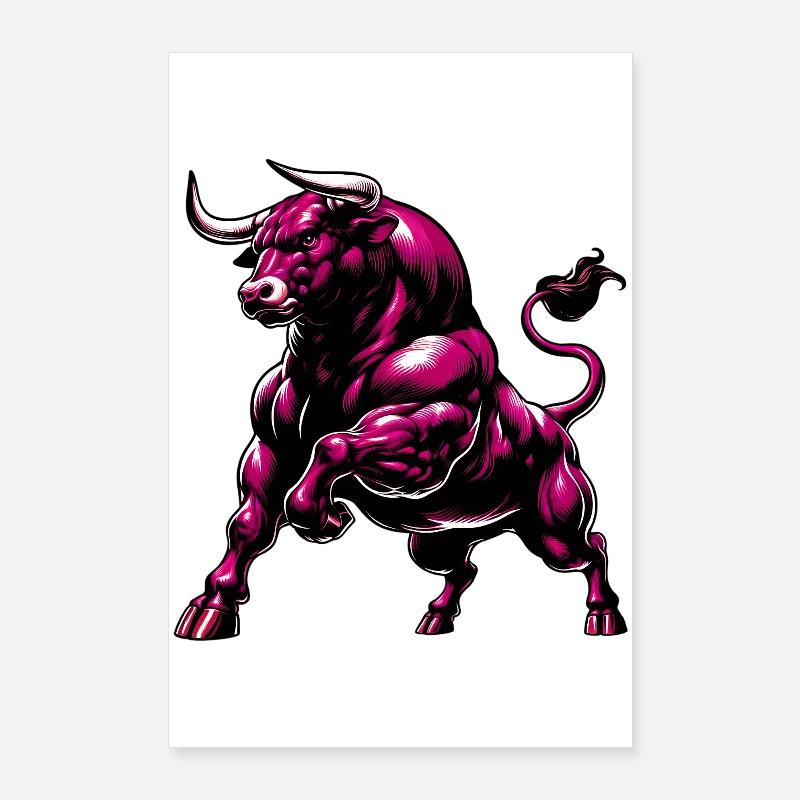 Taureau Poster 60 x 90 cm