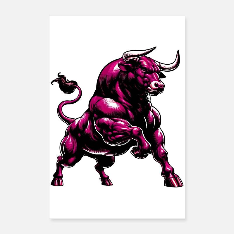 Stier Poster 60x90 cm
