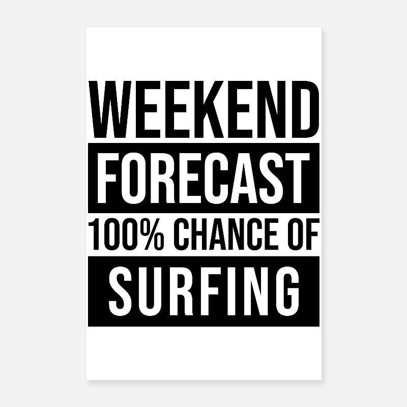 Surf Poster 24" x 35" (60x90 cm)