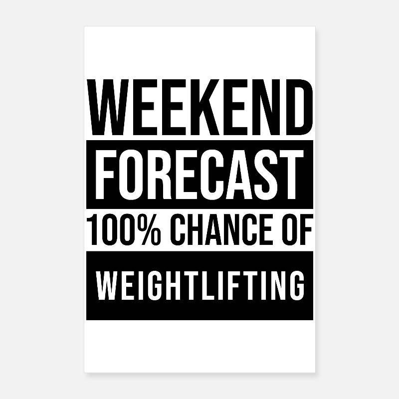 Gewichte Poster 60x90 cm