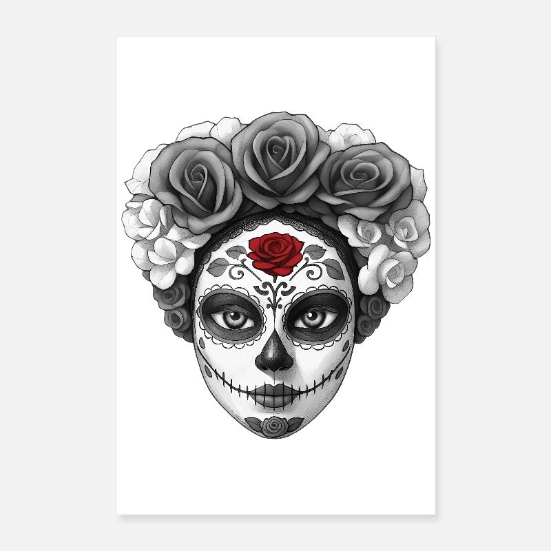 SANTA MUERTE - dark hell Poster 60 x 90 cm