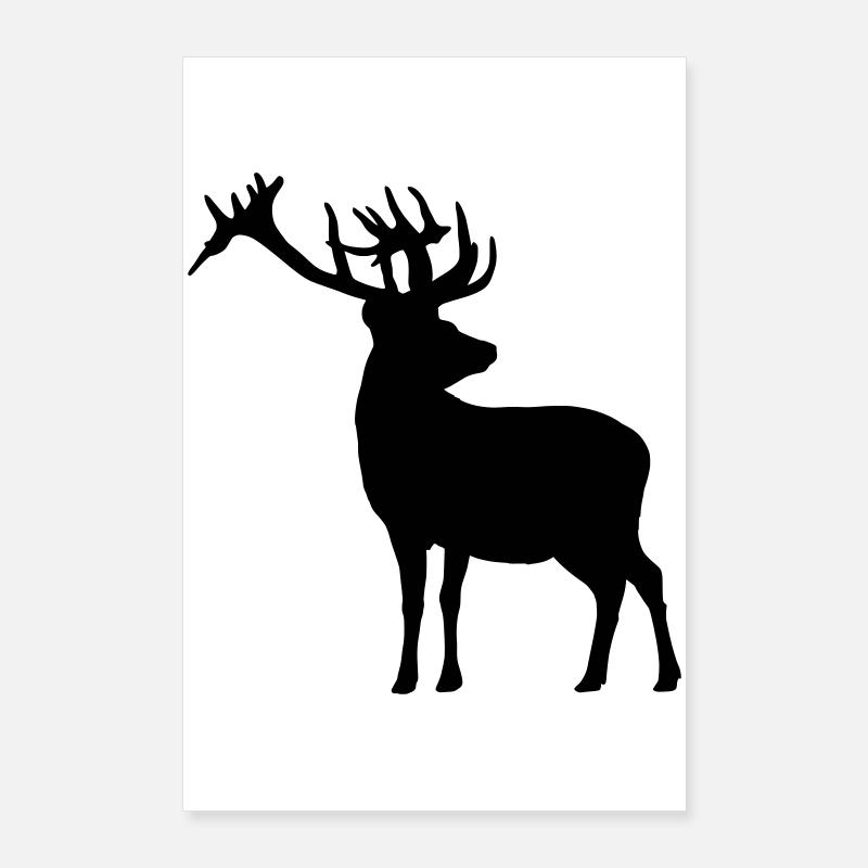 Hirsch Poster 60x90 cm