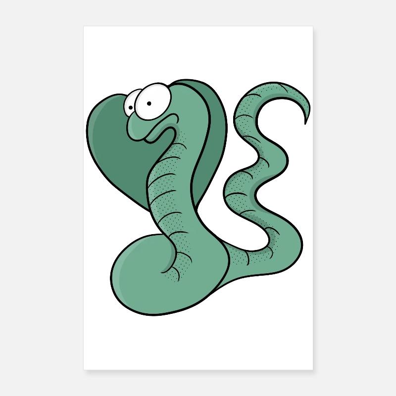 Un serpent mignon Poster 60 x 90 cm