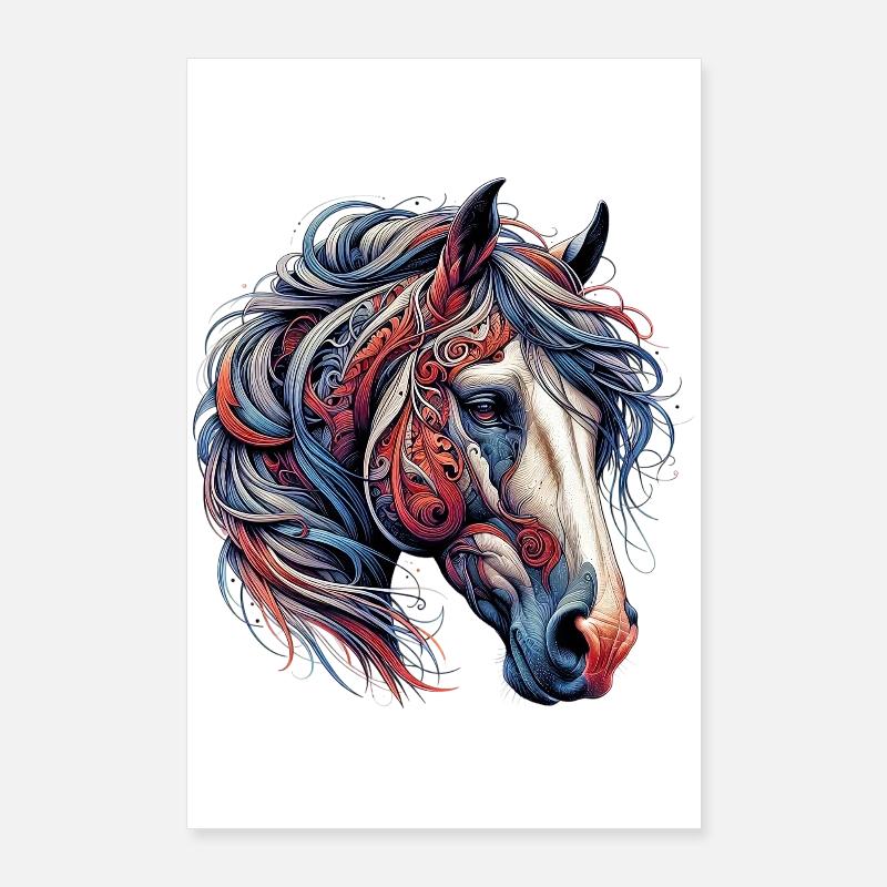 Cheval Poster 60 x 90 cm