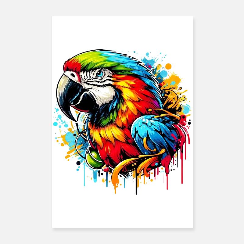 Perroquet Poster 60 x 90 cm