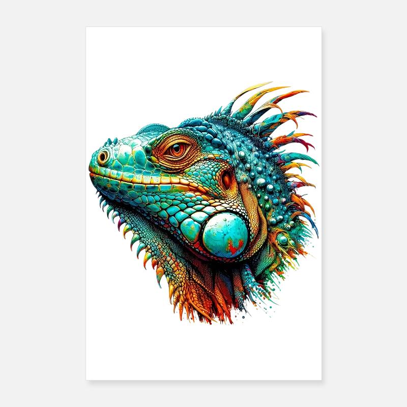 Iguane Poster 60 x 90 cm