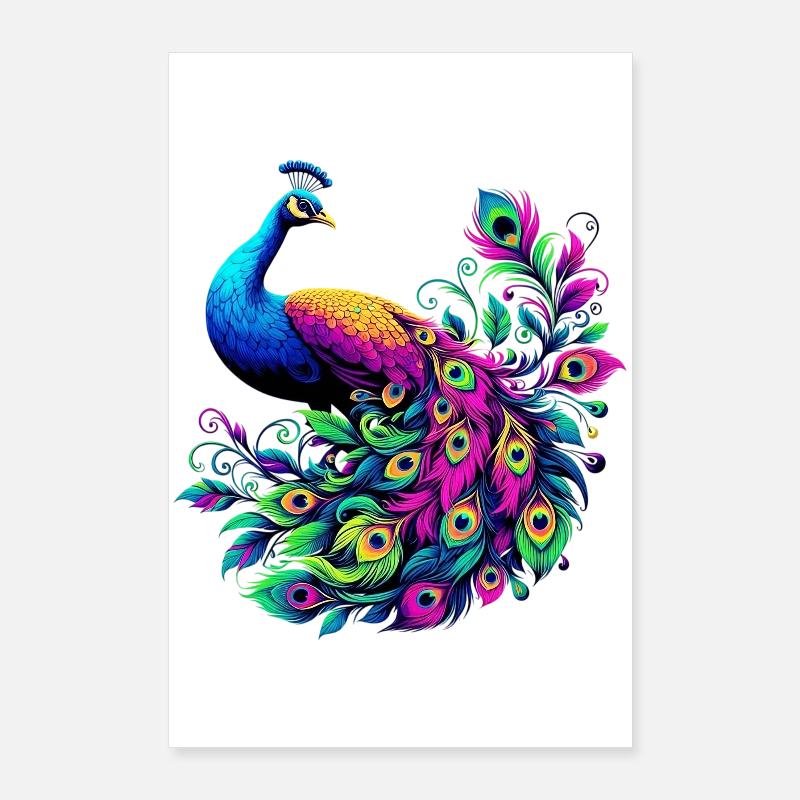 Pfau Poster 60x90 cm