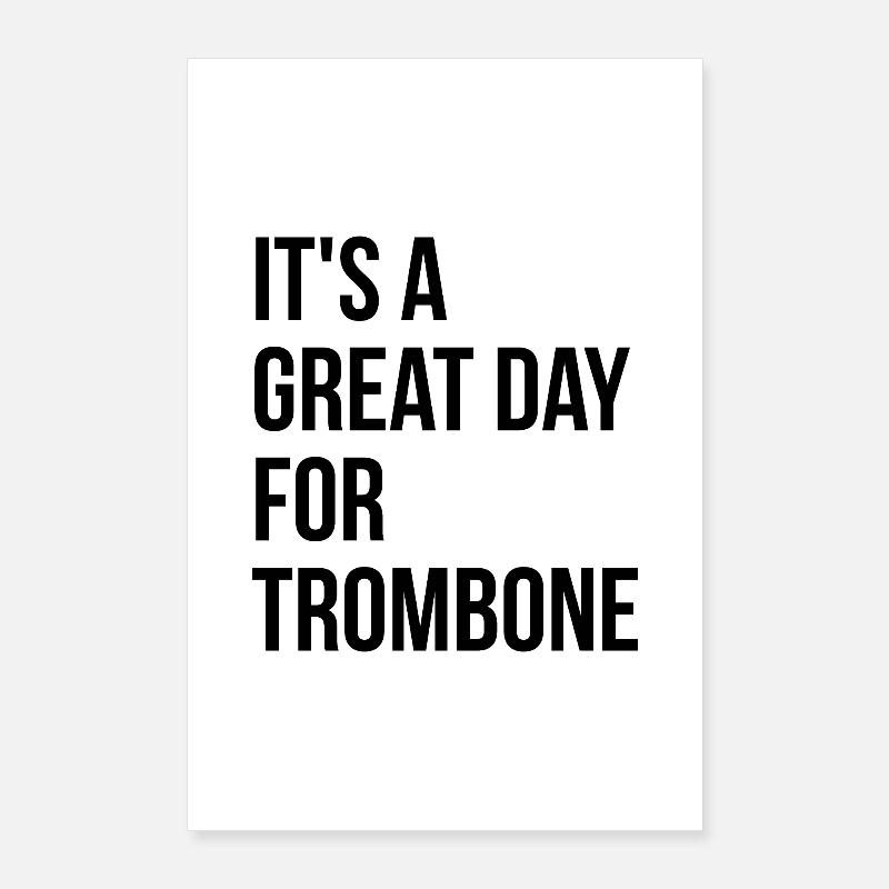 Trombone Poster 24" x 35" (60x90 cm)