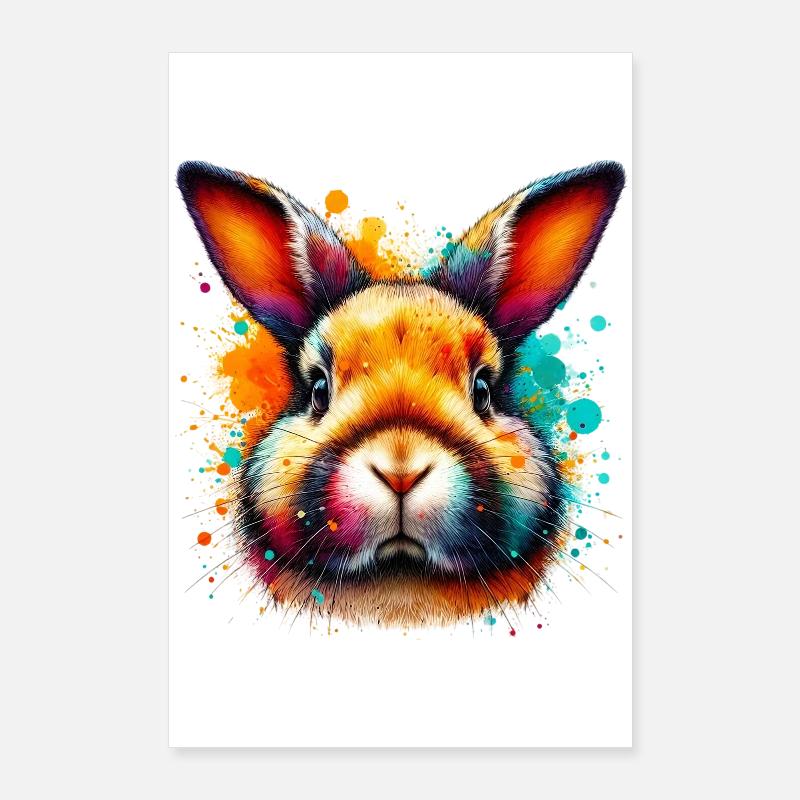 Rabbit Poster 24" x 35" (60x90 cm)