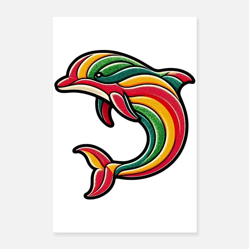 Dauphin Poster 60 x 90 cm