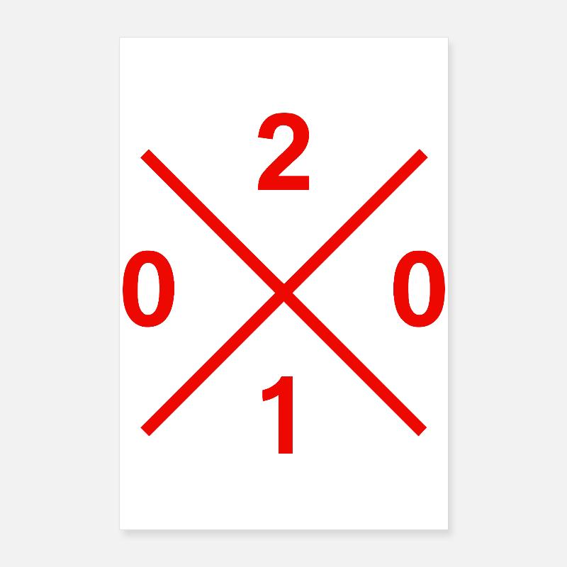 Area Code 0201 Ruhrpott Merch for real food fans Poster 24" x 35" (60x90 cm)