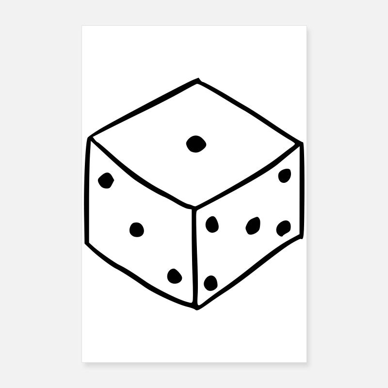 Würfel Poster 60x90 cm