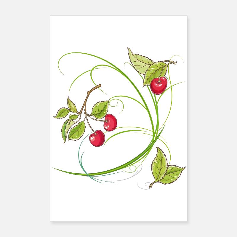Cerises,Fruits Poster 60 x 90 cm