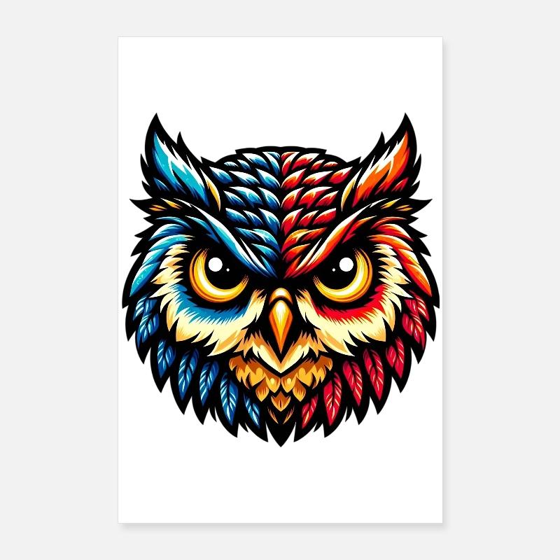 Hibou Poster 60 x 90 cm