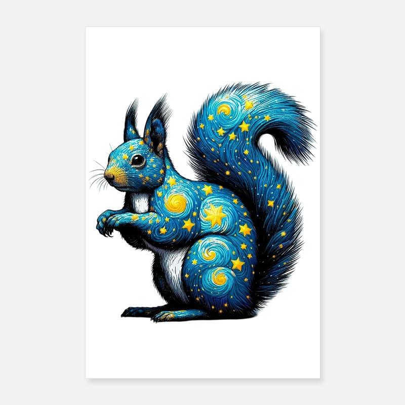 Eichhörnchen Poster 60x90 cm