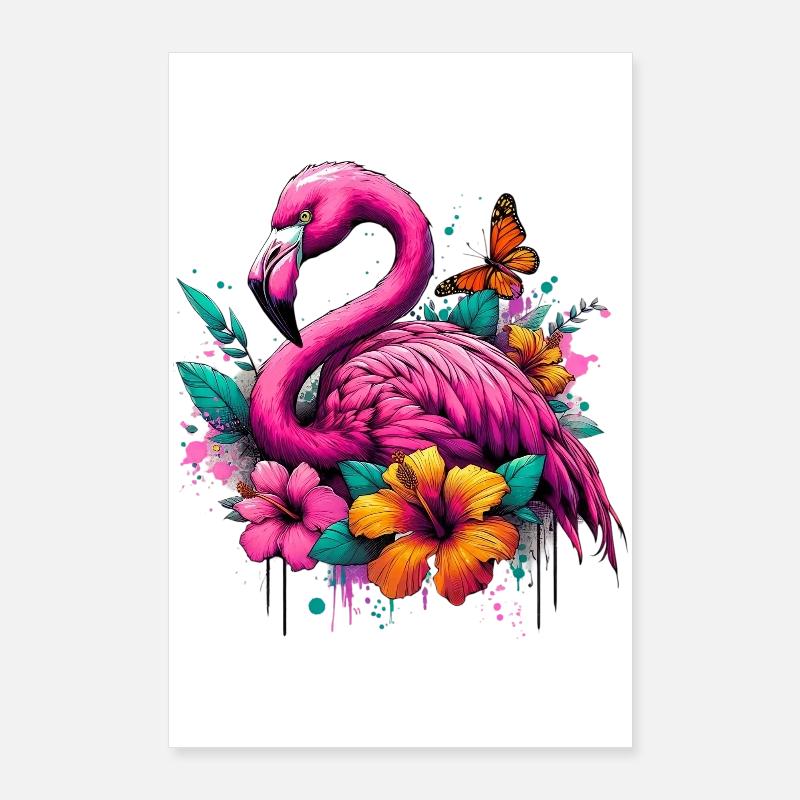 Flamingo Poster 60x90 cm