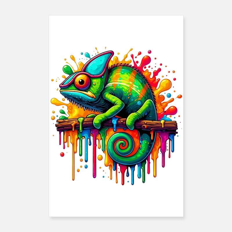 Chamäleon Poster 60x90 cm
