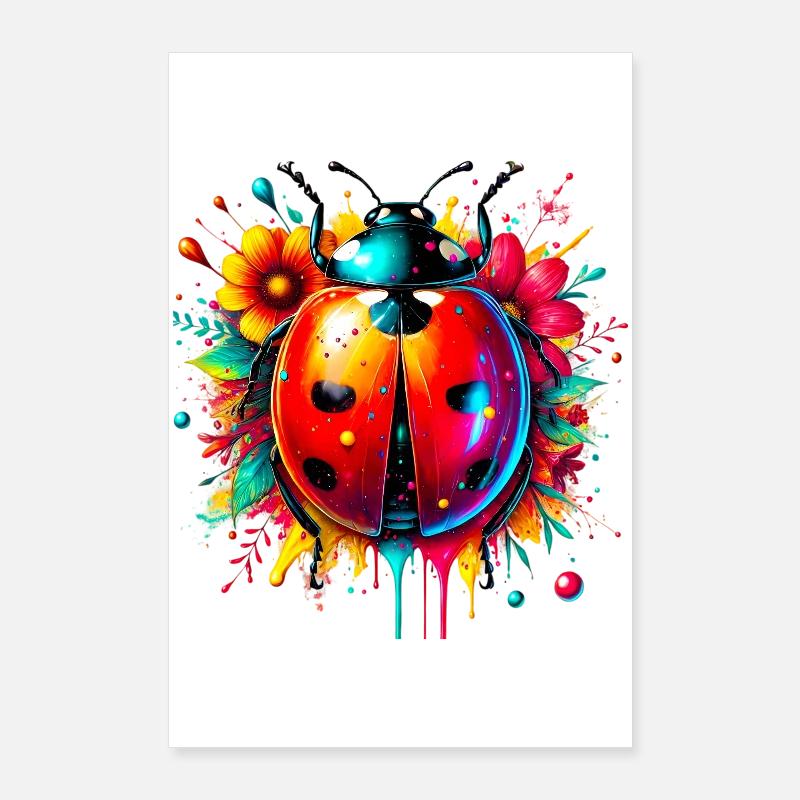 Marienkäfer Poster 60x90 cm