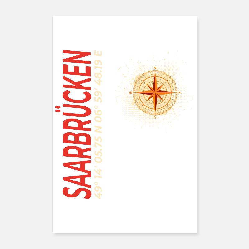 Saarbrücken Poster 60x90 cm
