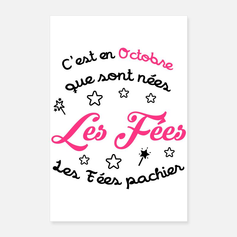 fille / fée / princesse / bébé Poster 60 x 90 cm