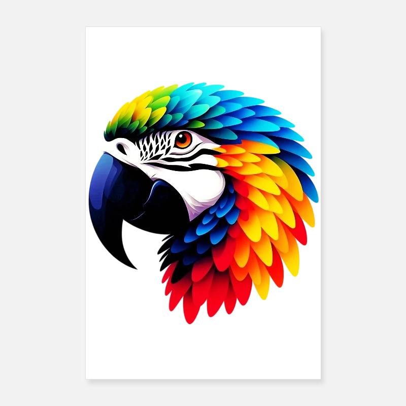 Perroquet Poster 60 x 90 cm