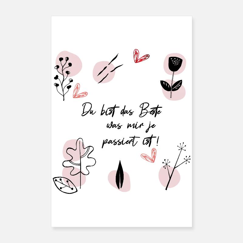 Du bist das Beste Poster 60x90 cm