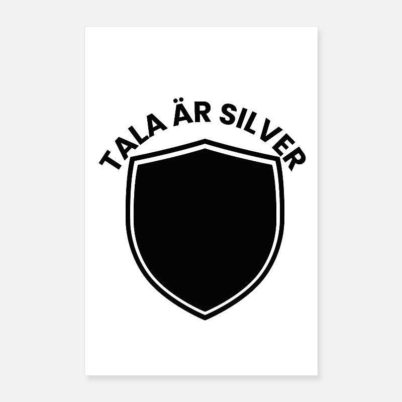 Silver Shield with Year Theme Poster 24" x 35" (60x90 cm)