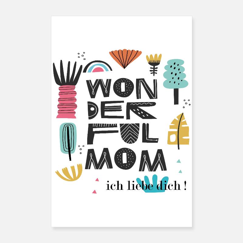 Wunderbare Mama  Poster 60x90 cm